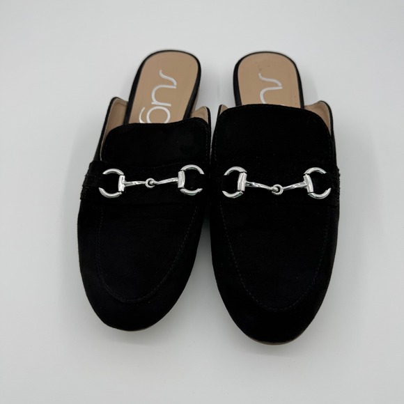SUGAR Beckett Mules Slip On Shoes Silver Buckle Women Size 7 - Picture 4 of 5